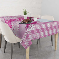 Aloha Hawaii Palaka Tablecloth Pink Plumeria Lei - Polynesian Pride