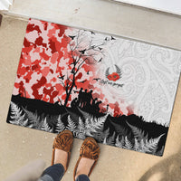 Kei Wareware Tatou New Zealand ANZAC Day Rubber Doormat Lest We Forget LT05 - Polynesian Pride