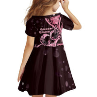 New Zealand Valentine Family Matching Off Shoulder Maxi Dress and Hawaiian Shirt Aroha Sweet Pink Piwakawaka LT05 - Polynesian Pride