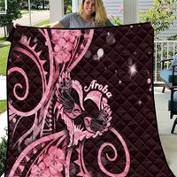 New Zealand Valentine Quilt Aroha Sweet Pink Piwakawaka LT05 Pink - Polynesian Pride