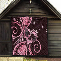 New Zealand Valentine Quilt Aroha Sweet Pink Piwakawaka LT05 - Polynesian Pride