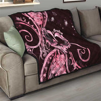 New Zealand Valentine Quilt Aroha Sweet Pink Piwakawaka LT05 - Polynesian Pride