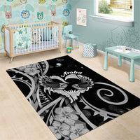 New Zealand Valentine Area Rug Aroha Gray Piwakawaka