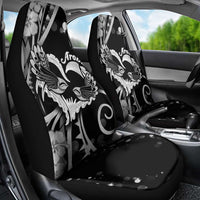 New Zealand Valentine Car Seat Cover Aroha Gray Piwakawaka LT05 - Polynesian Pride