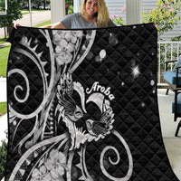 New Zealand Valentine Quilt Aroha Gray Piwakawaka LT05 Gray - Polynesian Pride