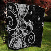 New Zealand Valentine Quilt Aroha Gray Piwakawaka LT05 - Polynesian Pride