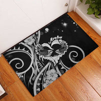 New Zealand Valentine Rubber Doormat Aroha Gray Piwakawaka LT05 - Polynesian Pride