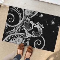New Zealand Valentine Rubber Doormat Aroha Gray Piwakawaka LT05 - Polynesian Pride