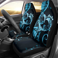 New Zealand Valentine Car Seat Cover Aroha Cyan Piwakawaka LT05 - Polynesian Pride