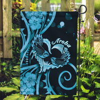 New Zealand Valentine Garden Flag Aroha Cyan Piwakawaka