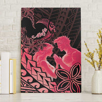 Alofa Samoa Valentine Red Canvas Wall Art Love Is The Greatest Thing LT05 Without Frame Red - Polynesian Pride