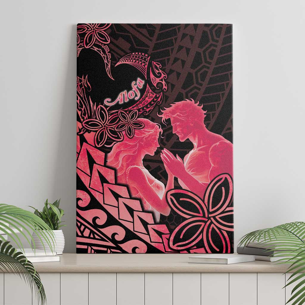 Alofa Samoa Valentine Red Canvas Wall Art Love Is The Greatest Thing LT05 - Polynesian Pride