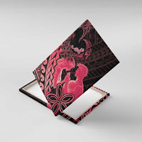 Alofa Samoa Valentine Red Canvas Wall Art Love Is The Greatest Thing LT05 With Frame Red - Polynesian Pride