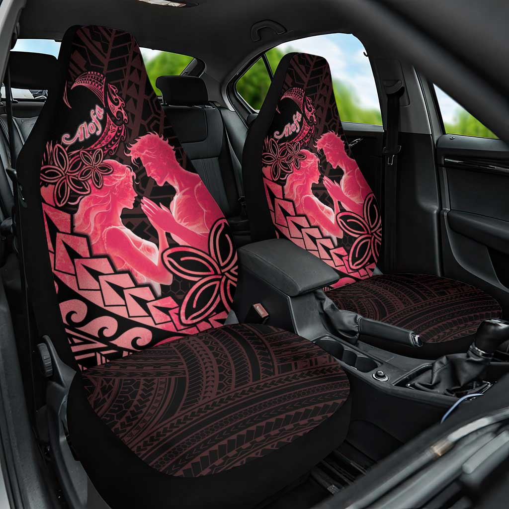 Alofa Samoa Valentine Red Car Seat Cover Love Is The Greatest Thing LT05 One Size Red - Polynesian Pride