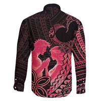 Alofa Samoa Valentine Red Family Matching Off Shoulder Maxi Dress and Hawaiian Shirt Love Is The Greatest Thing