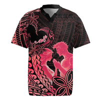 Alofa Samoa Valentine Red Rugby Jersey Love Is The Greatest Thing LT05 Red - Polynesian Pride