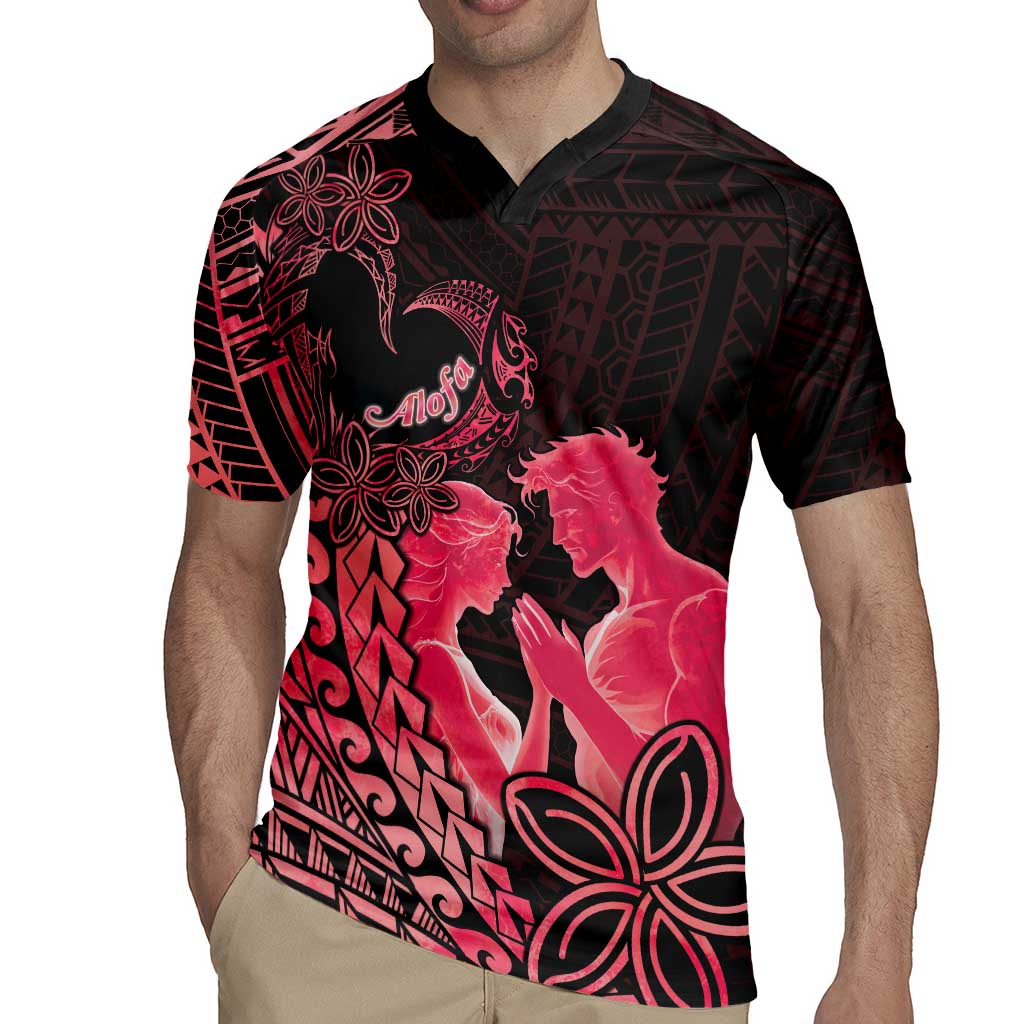 Alofa Samoa Valentine Red Rugby Jersey Love Is The Greatest Thing LT05 - Polynesian Pride