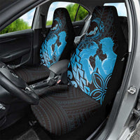 Alofa Samoa Valentine Blue Car Seat Cover Love Is The Greatest Thing LT05 - Polynesian Pride