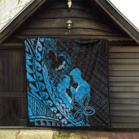 Alofa Samoa Valentine Blue Quilt Love Is The Greatest Thing