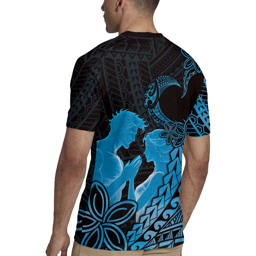 Alofa Samoa Valentine Blue Rugby Jersey Love Is The Greatest Thing LT05 - Polynesian Pride