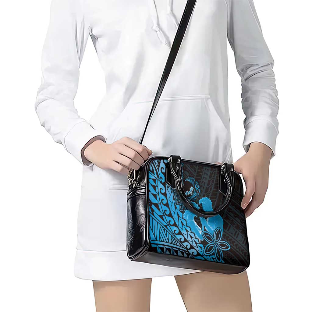 Alofa Samoa Valentine Blue Shoulder Handbag Love Is The Greatest Thing