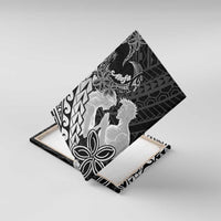 Alofa Samoa Valentine Black Canvas Wall Art Love Is The Greatest Thing LT05 With Frame Black - Polynesian Pride