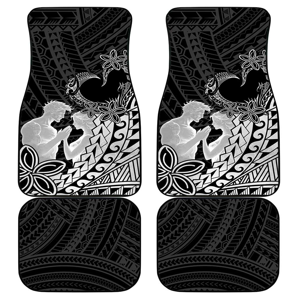 Alofa Samoa Valentine Black Car Mats Love Is The Greatest Thing LT05 - Polynesian Pride