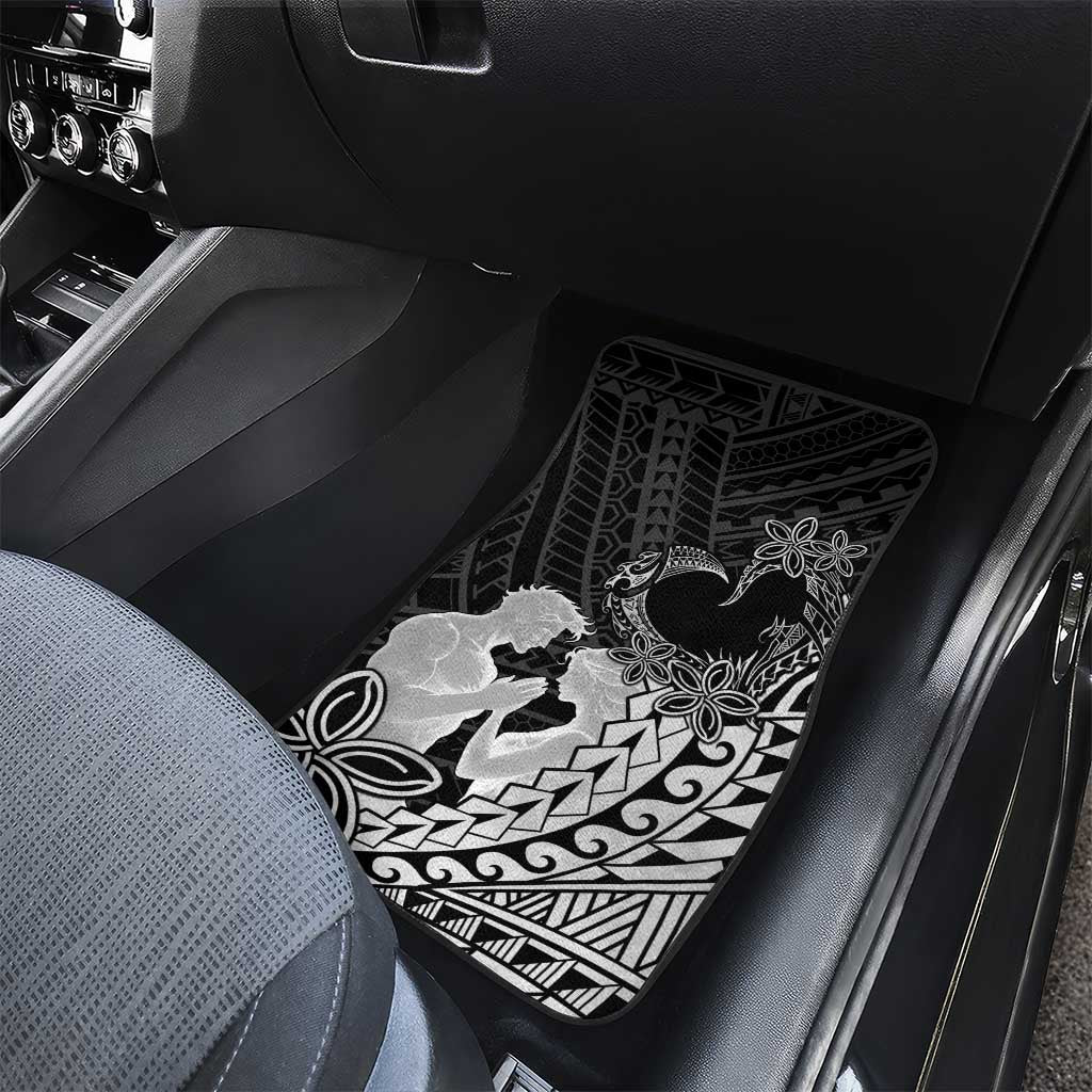 Alofa Samoa Valentine Black Car Mats Love Is The Greatest Thing LT05 - Polynesian Pride