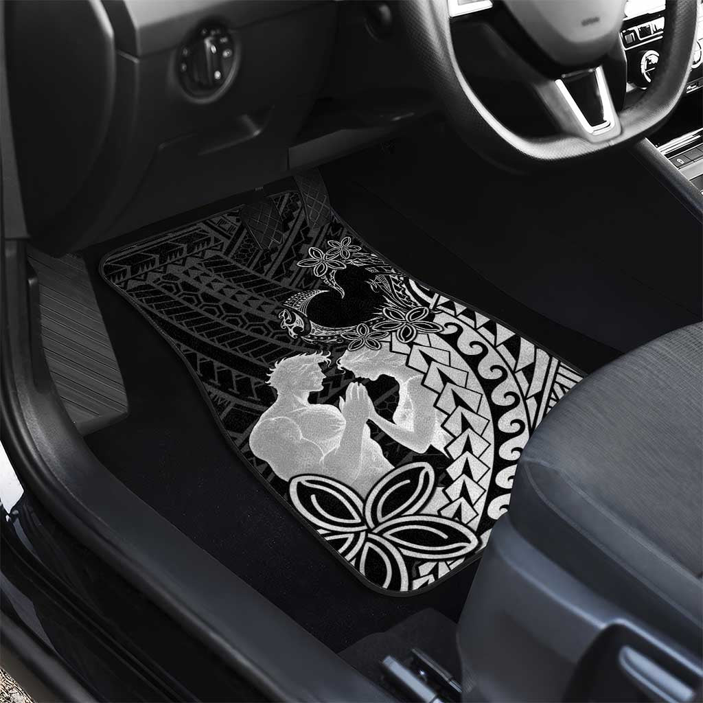 Alofa Samoa Valentine Black Car Mats Love Is The Greatest Thing LT05 - Polynesian Pride