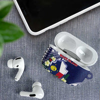 Wake Island AirPods Case Tribal Pattern With Hibiscus Flowers