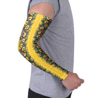 Aloha Hawaii Mardi Gras Arm Sleeves Gold Style