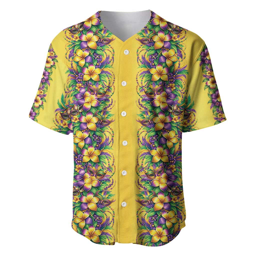 Aloha Hawaii Mardi Gras Baseball Jersey Gold Style LT05 Gold - Polynesian Pride