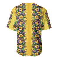 Aloha Hawaii Mardi Gras Baseball Jersey Gold Style LT05 - Polynesian Pride