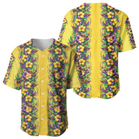Aloha Hawaii Mardi Gras Baseball Jersey Gold Style LT05 - Polynesian Pride