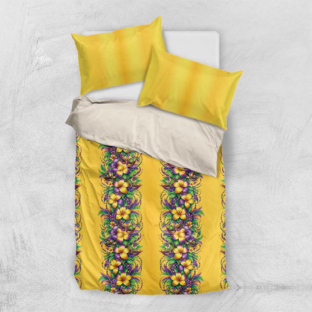 Aloha Hawaii Mardi Gras Bedding Set Gold Style LT05 US Twin 172cm x 218cm Gold - Polynesian Pride