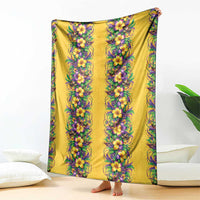 Aloha Hawaii Mardi Gras Blanket Gold Style LT05 - Polynesian Pride