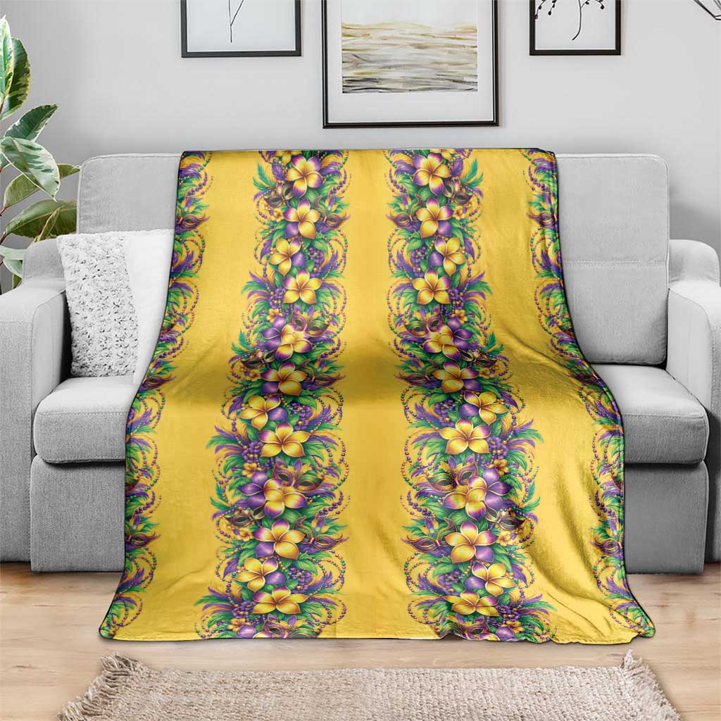 Aloha Hawaii Mardi Gras Blanket Gold Style LT05 - Polynesian Pride