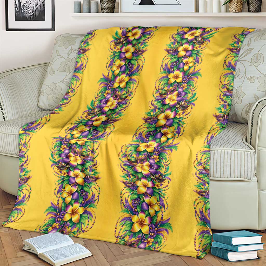 Aloha Hawaii Mardi Gras Blanket Gold Style LT05 - Polynesian Pride