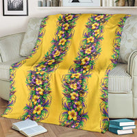 Aloha Hawaii Mardi Gras Blanket Gold Style LT05 - Polynesian Pride