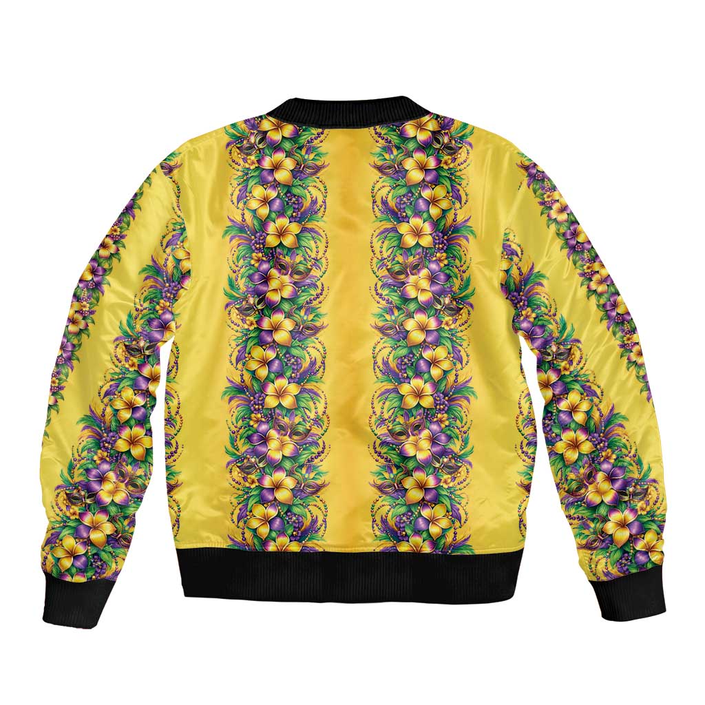Aloha Hawaii Mardi Gras Bomber Jacket Gold Style LT05 - Polynesian Pride