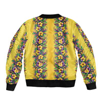 Aloha Hawaii Mardi Gras Bomber Jacket Gold Style LT05 - Polynesian Pride