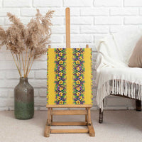 Aloha Hawaii Mardi Gras Canvas Wall Art Gold Style