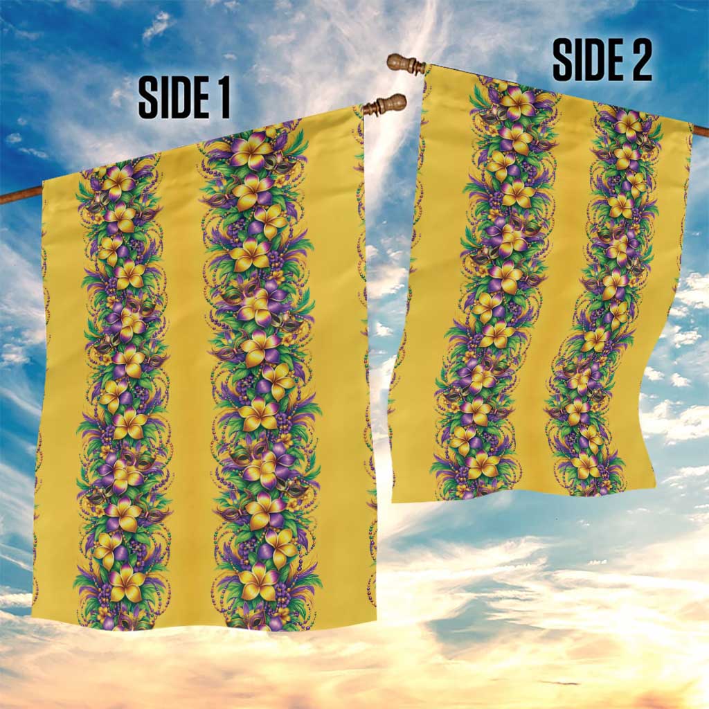 Aloha Hawaii Mardi Gras Garden Flag Gold Style