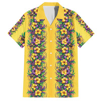 Aloha Hawaii Mardi Gras Hawaiian Shirt Gold Style