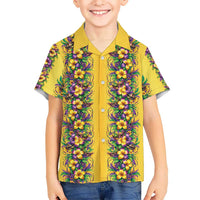 Aloha Hawaii Mardi Gras Hawaiian Shirt Gold Style