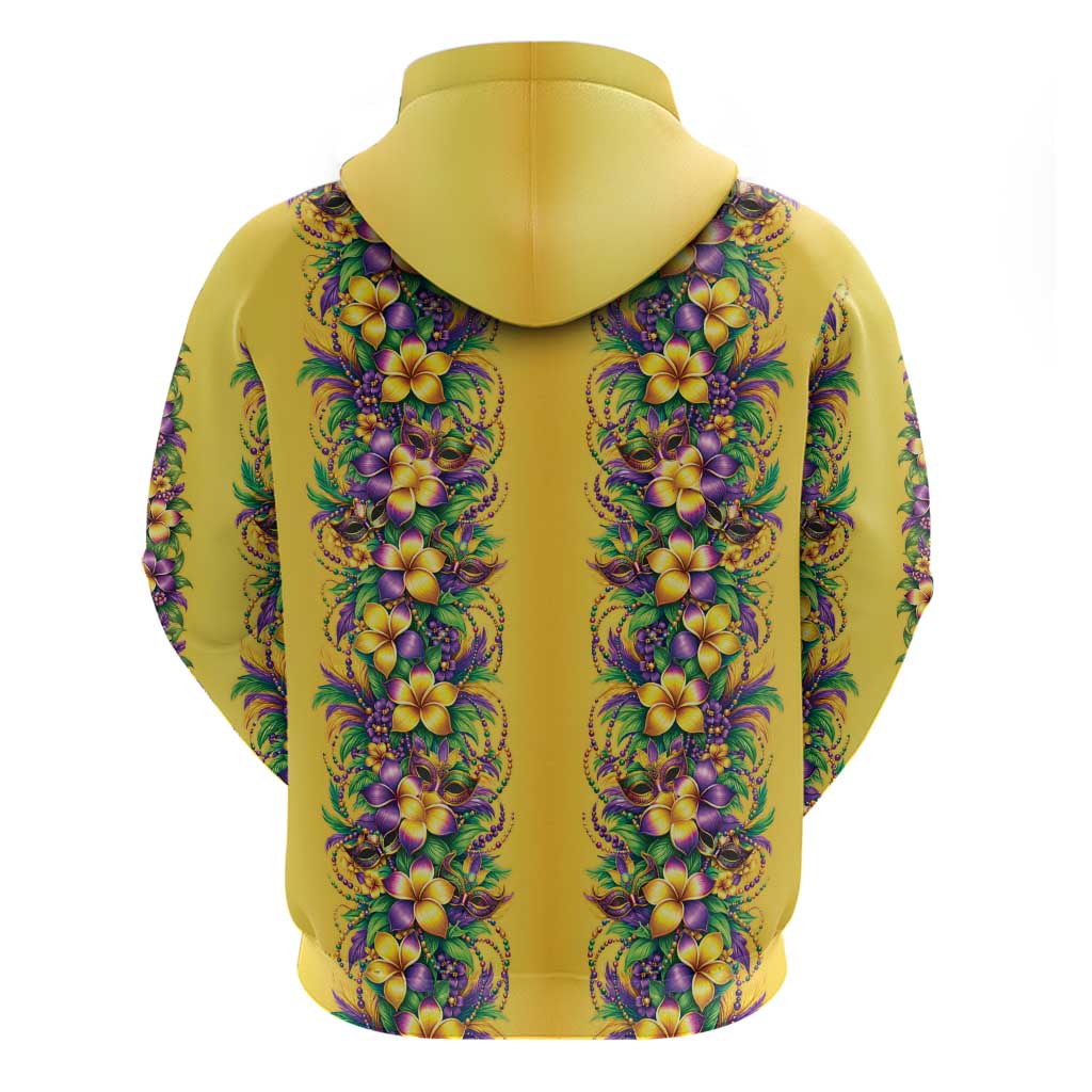 Aloha Hawaii Mardi Gras Hoodie Gold Style