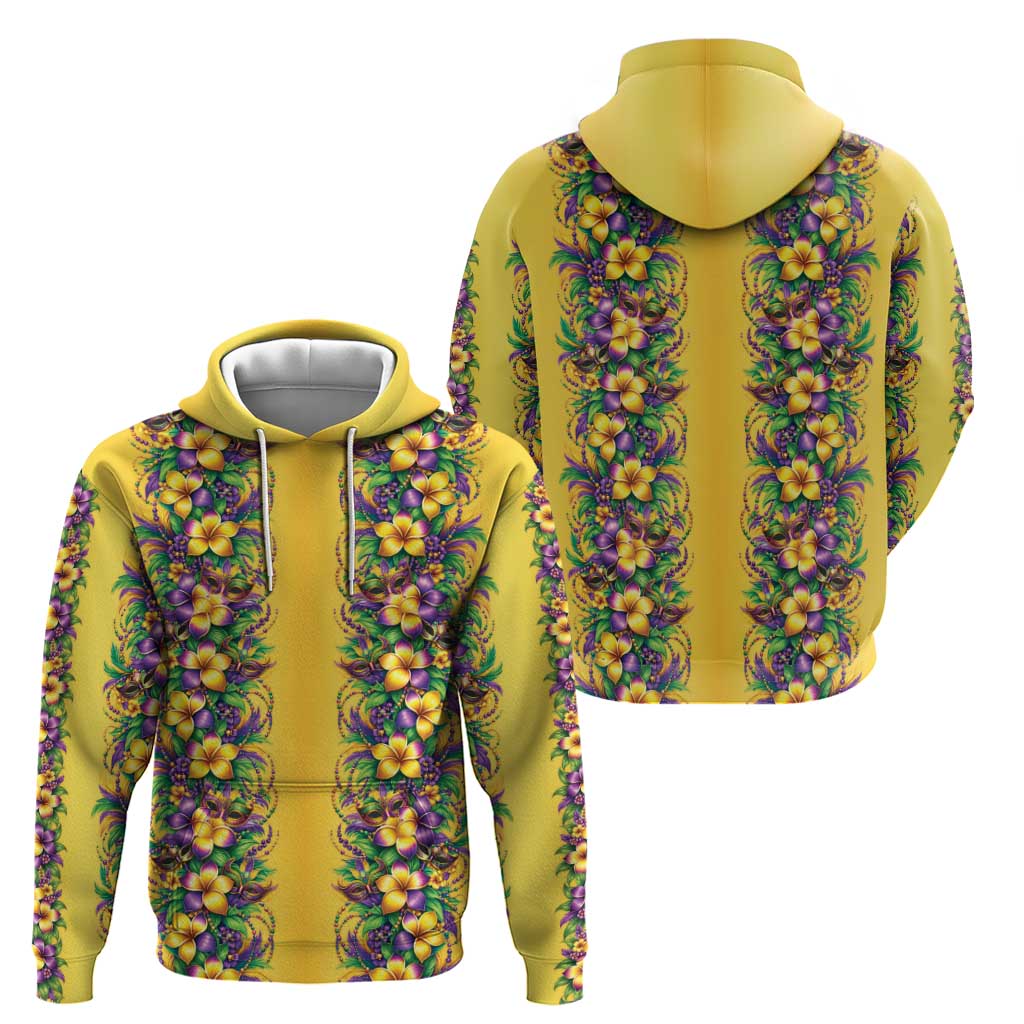 Aloha Hawaii Mardi Gras Hoodie Gold Style
