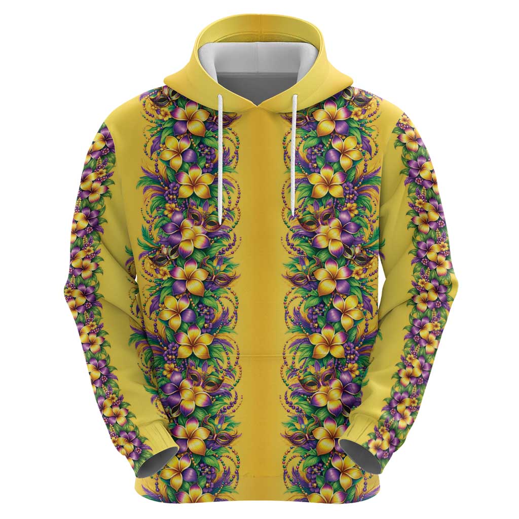 Aloha Hawaii Mardi Gras Hoodie Gold Style