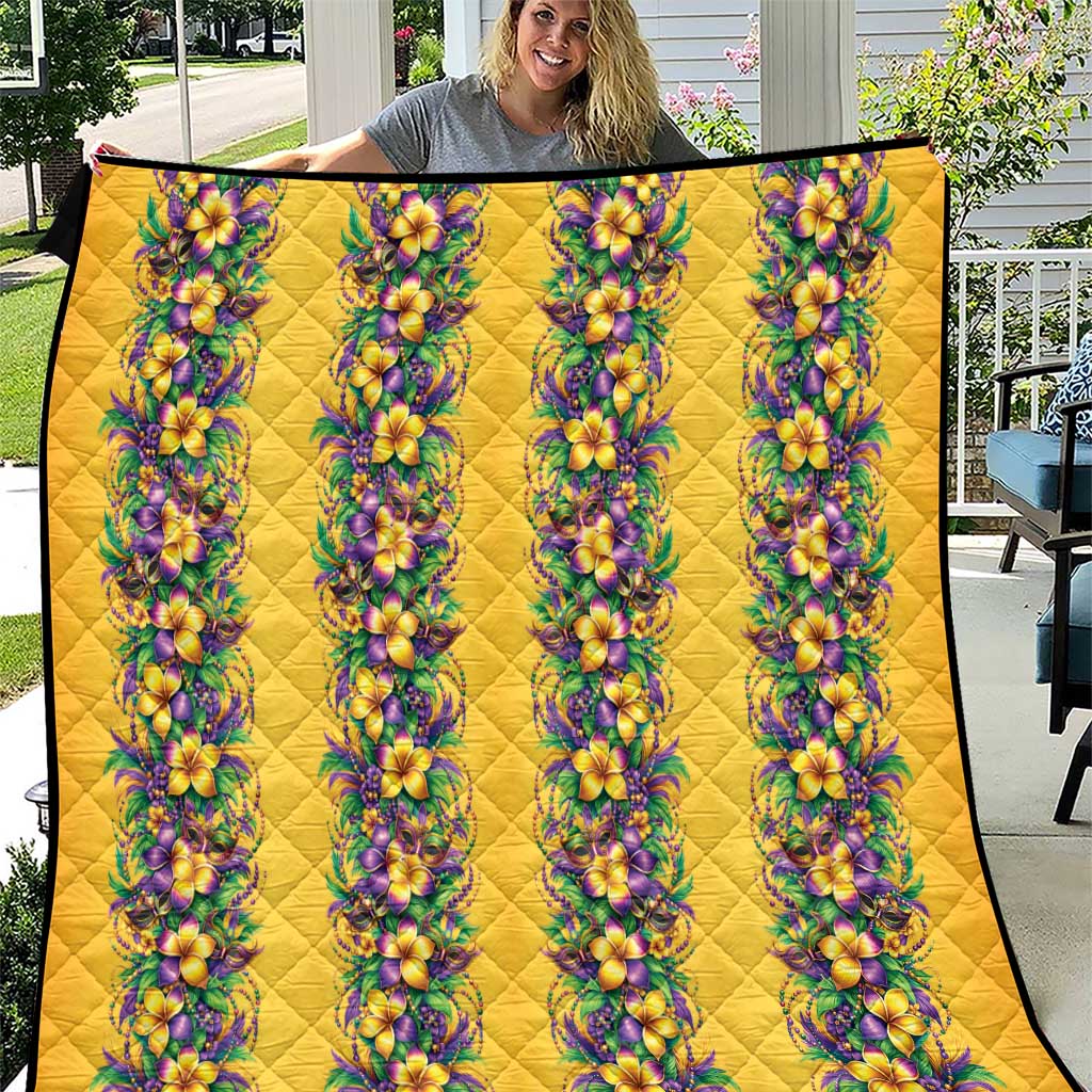 Aloha Hawaii Mardi Gras Quilt Gold Style LT05 Gold - Polynesian Pride