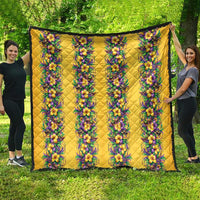 Aloha Hawaii Mardi Gras Quilt Gold Style LT05 - Polynesian Pride